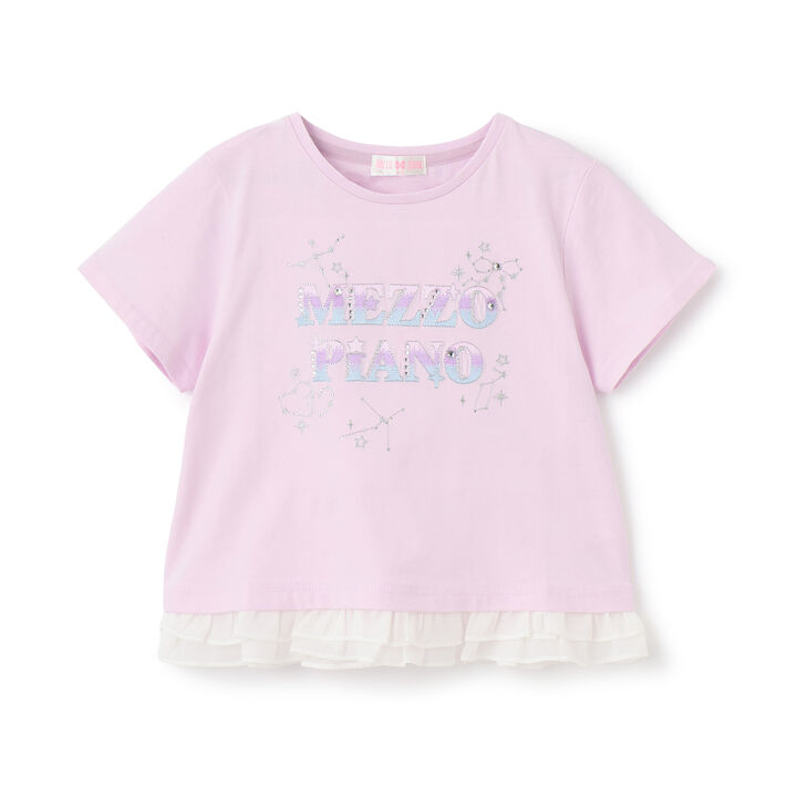 Sparkling Zodiac Logo Short Sleeve T-Shirt [Cool Touch],Pink, medium image number 9