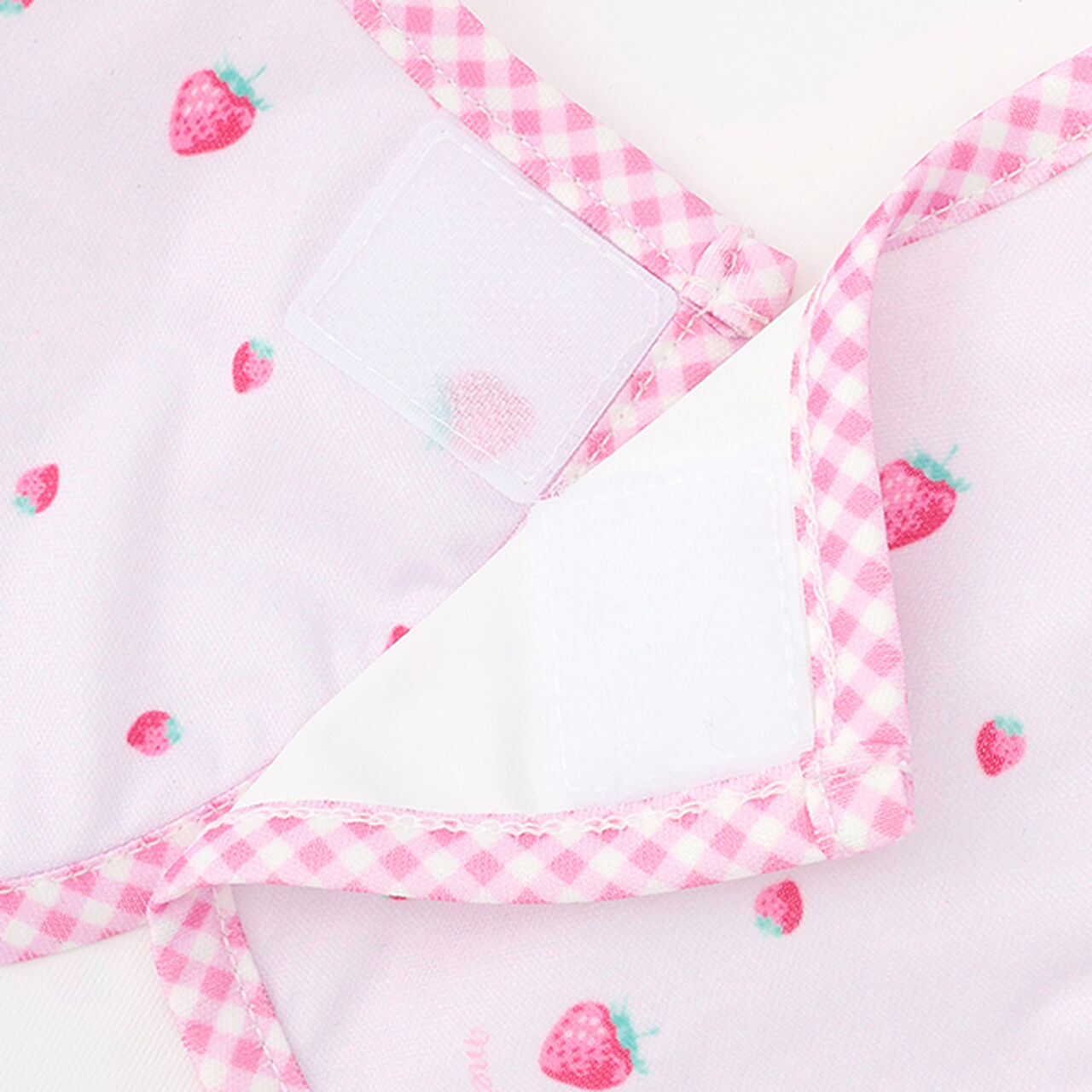 Strawberry Pattern Bib,Light pink, large image number 2