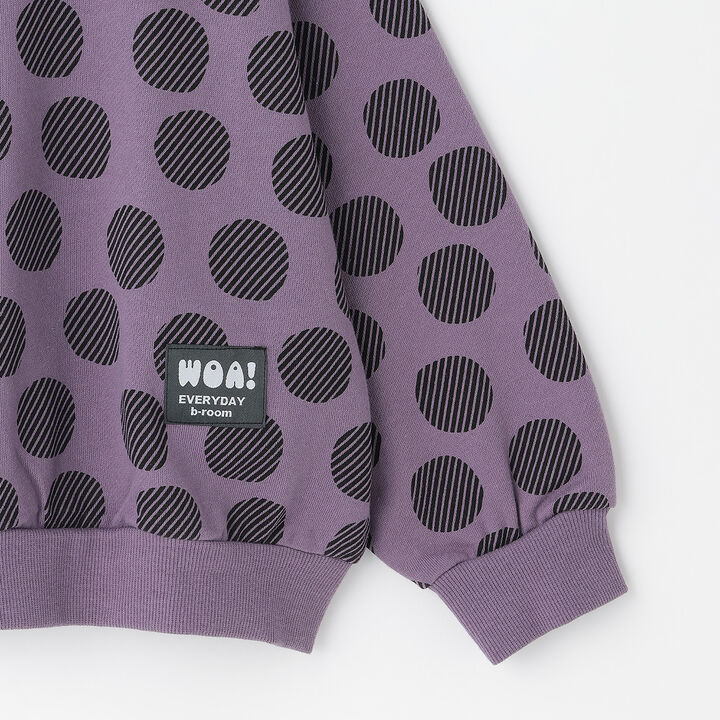 All-Over Pattern Sweatshirt [Kids Boys],Charcoal gray, medium image number 5
