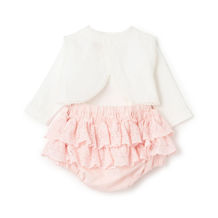 Vest-Style Romper + Free Pants Set,Light pink, medium image number 1