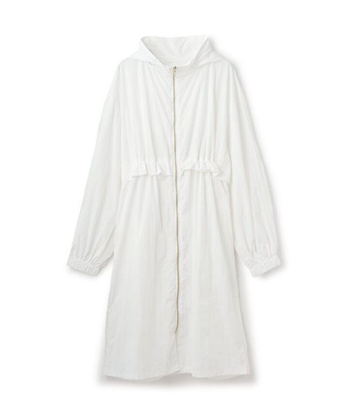 Drawstring Long Coat,Black, medium image number 14