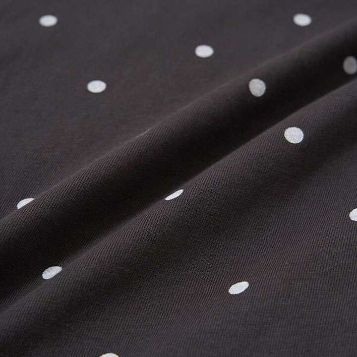 [Soft Cotton] Assorted All-Over Pattern T-Shirt with Tuck Sleeves,Moderate blue, medium image number 6