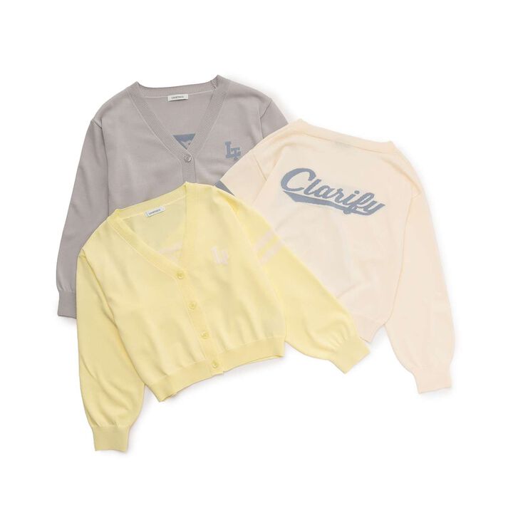 [UV/Washable] Back Logo Cardigan,Yellow, medium image number 7