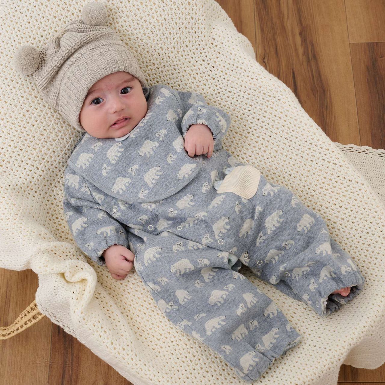 Organic Bonbon Hat [Made in Japan],Pearl white, large image number 10