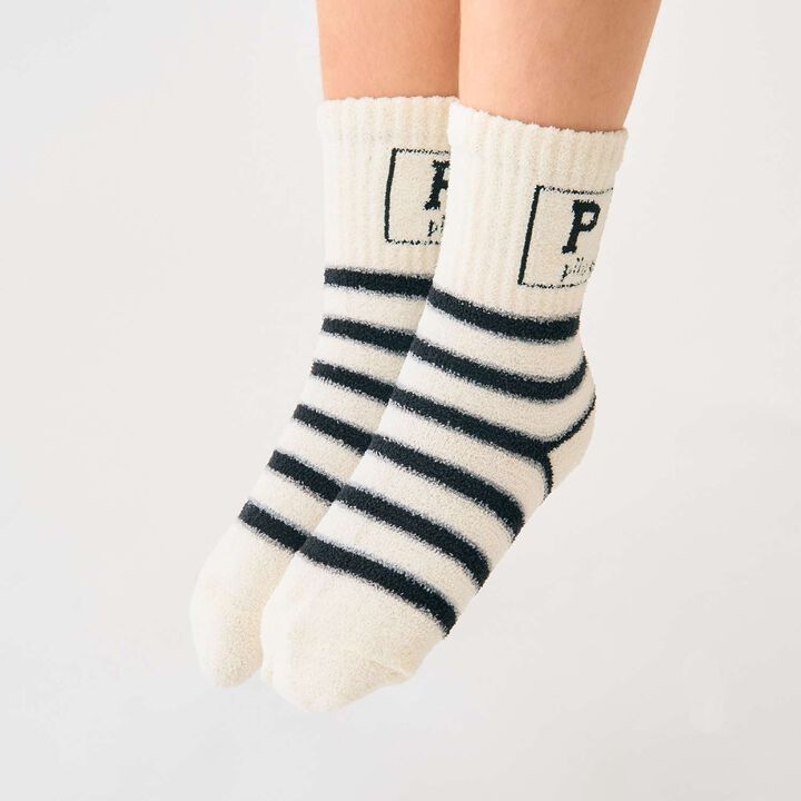 195 Stripe Pattern Assorted Socks,Gray, medium image number 0