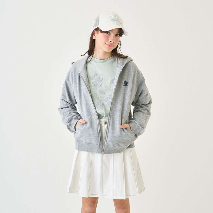 [130cm有] UV防護&middot;防潑水&middot;花粉防護連帽外套內裡3WAY短夾克,米白色, medium image number 24