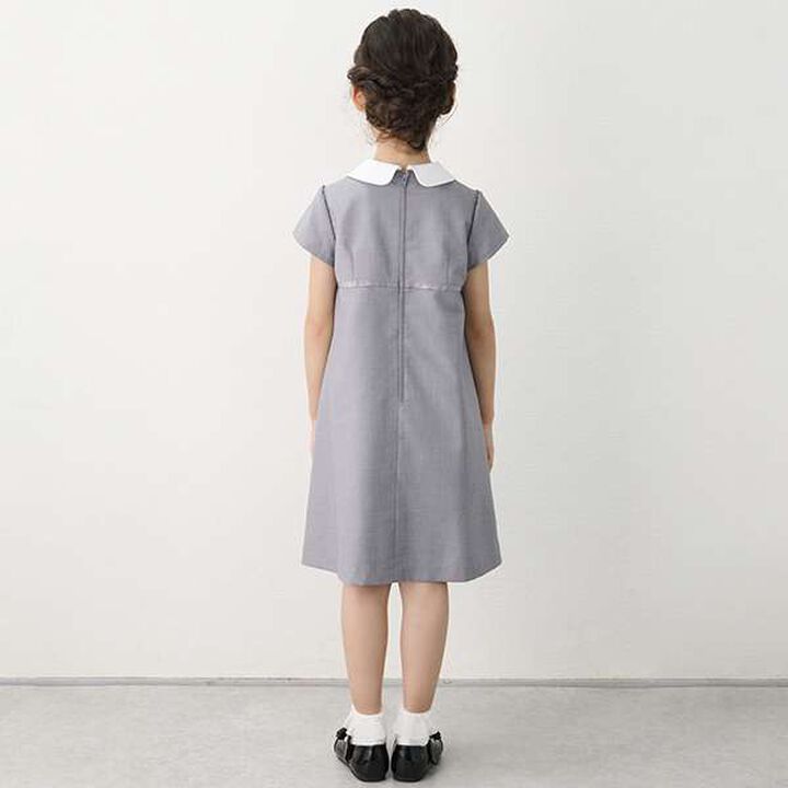 Pleated Dress & Piping Jacket Set,Navy, medium image number 10