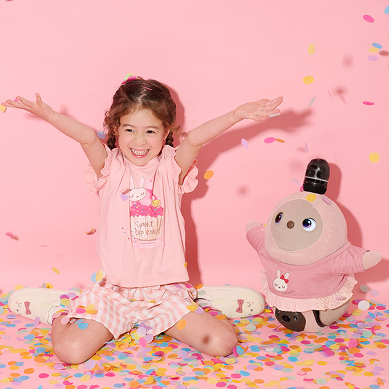 KP×LOVOT Bunny Motif Tunic,Light gray, large image number 1