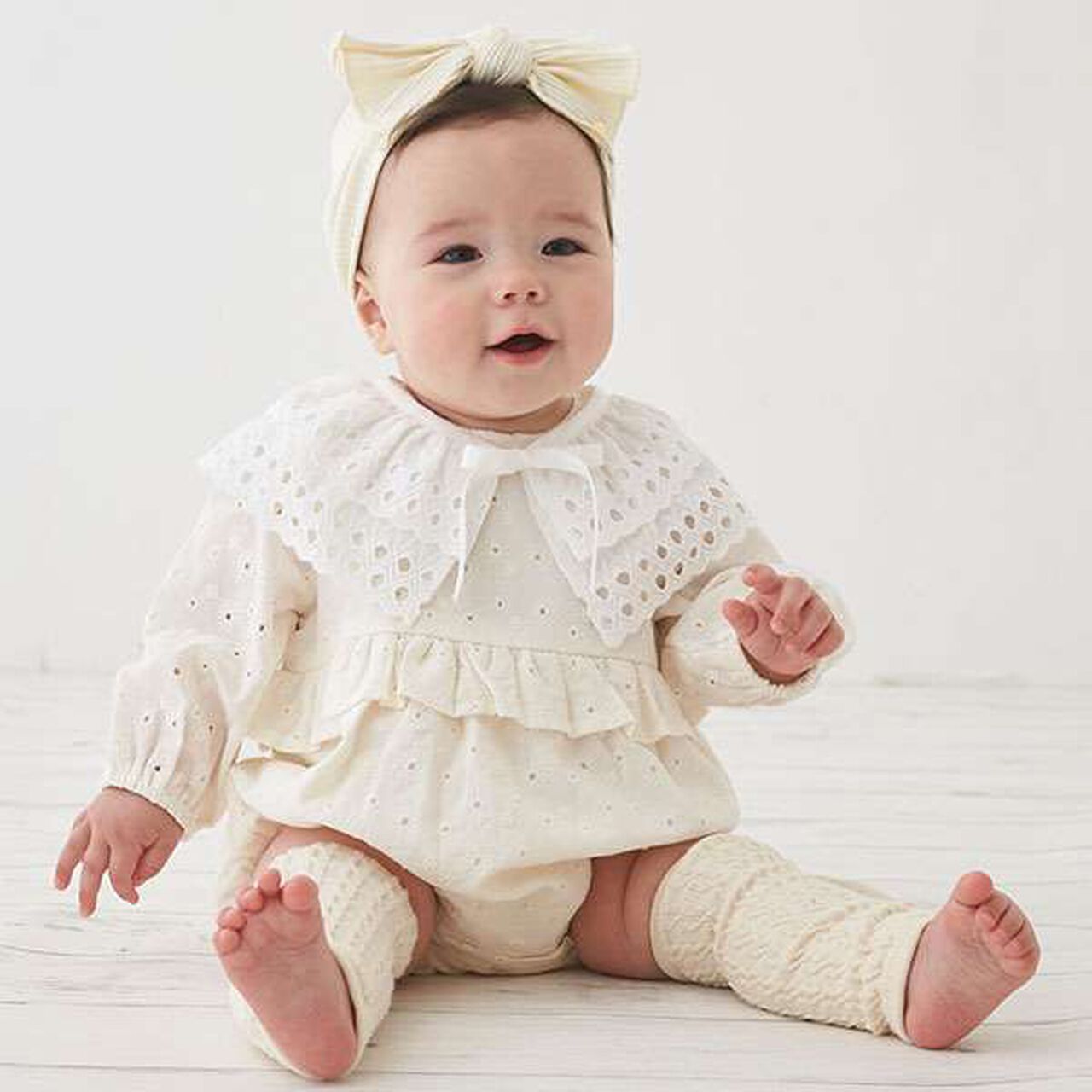 Jacquard Leg Warmers,Light beige, large image number 7