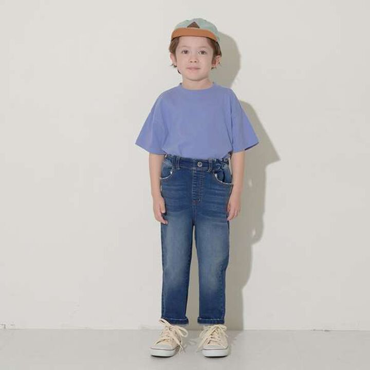 Non-Deforming Soft Cotton Hem Slit Simple Big T-Shirt,Charcoal gray, medium image number 5