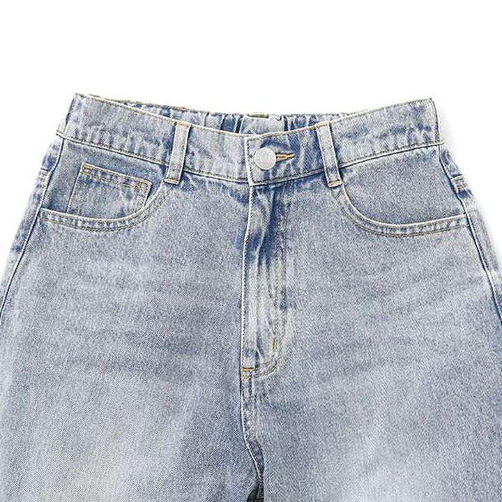 Distressed Wide Pants,Blue, medium image number 10