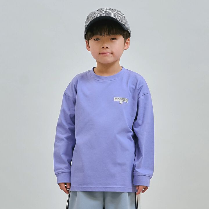 100% Cotton Long-Sleeve T-Shirt with Name Tag Loop [School-Ready],, medium