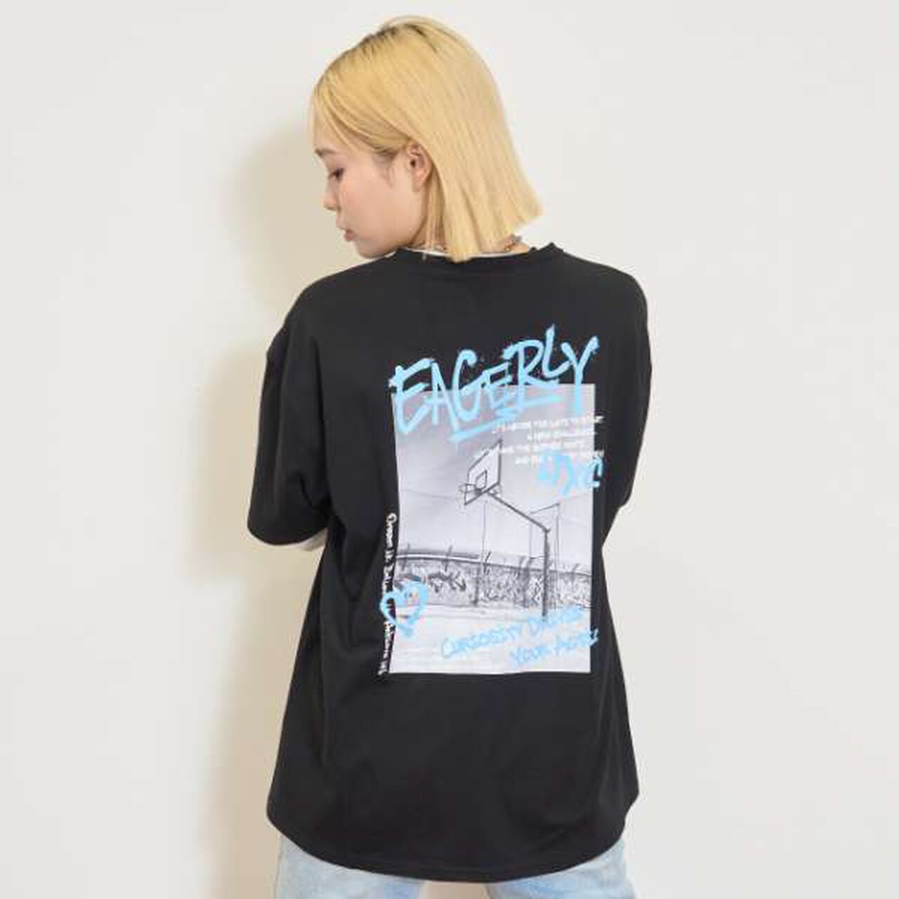 [LTXC/Quick-Dry] Loose T-Shirt Layered Set,Purple, large image number 3