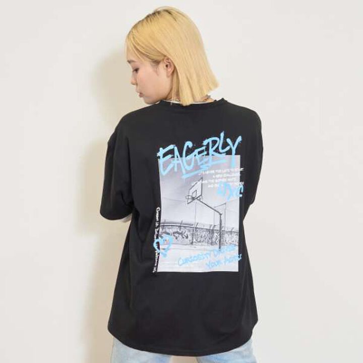 [LTXC/Quick-Dry] Loose T-Shirt Layered Set,Purple, medium image number 3