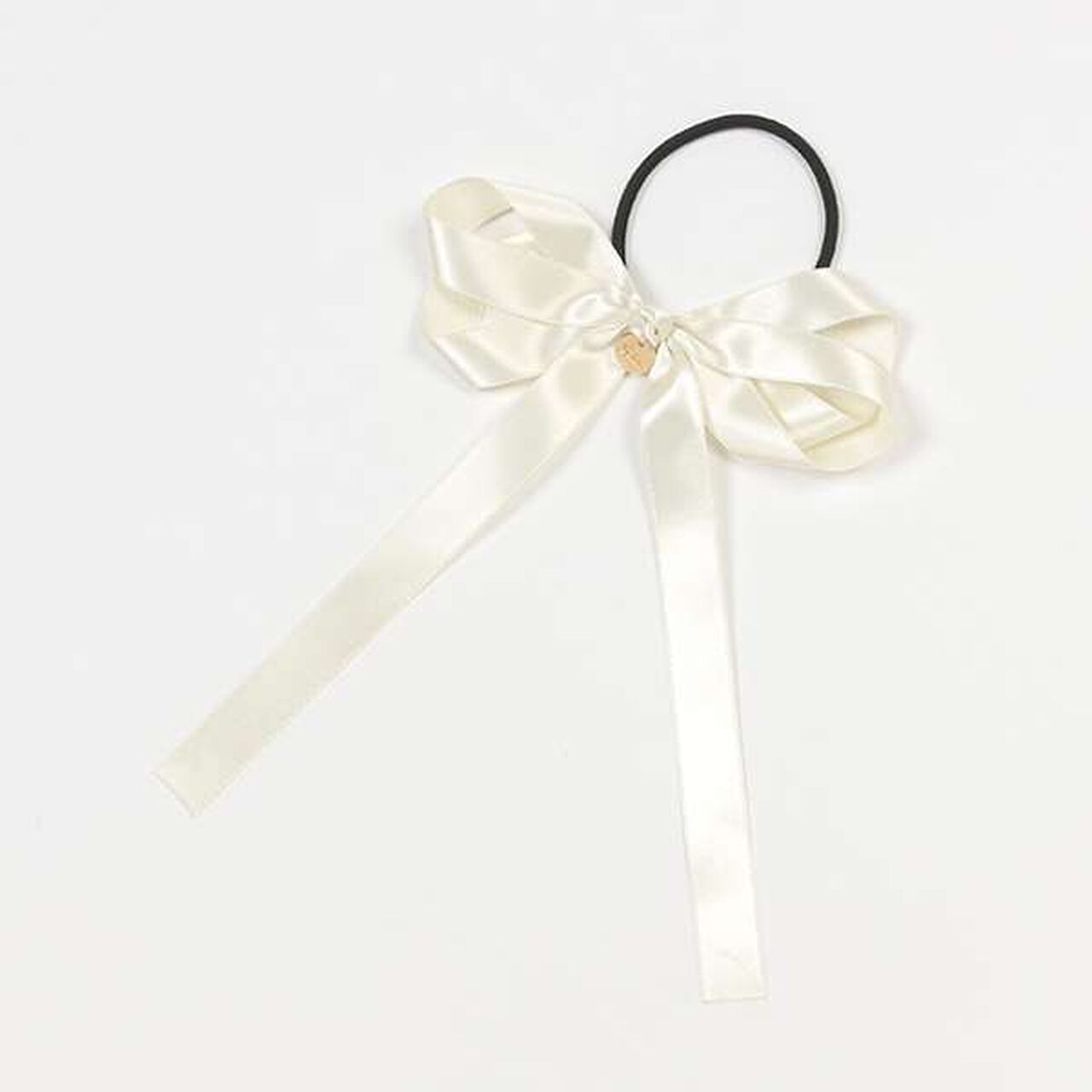 Satin Layered Ribbon Hair Tie [Made in Japan],Blue gray, large image number 5