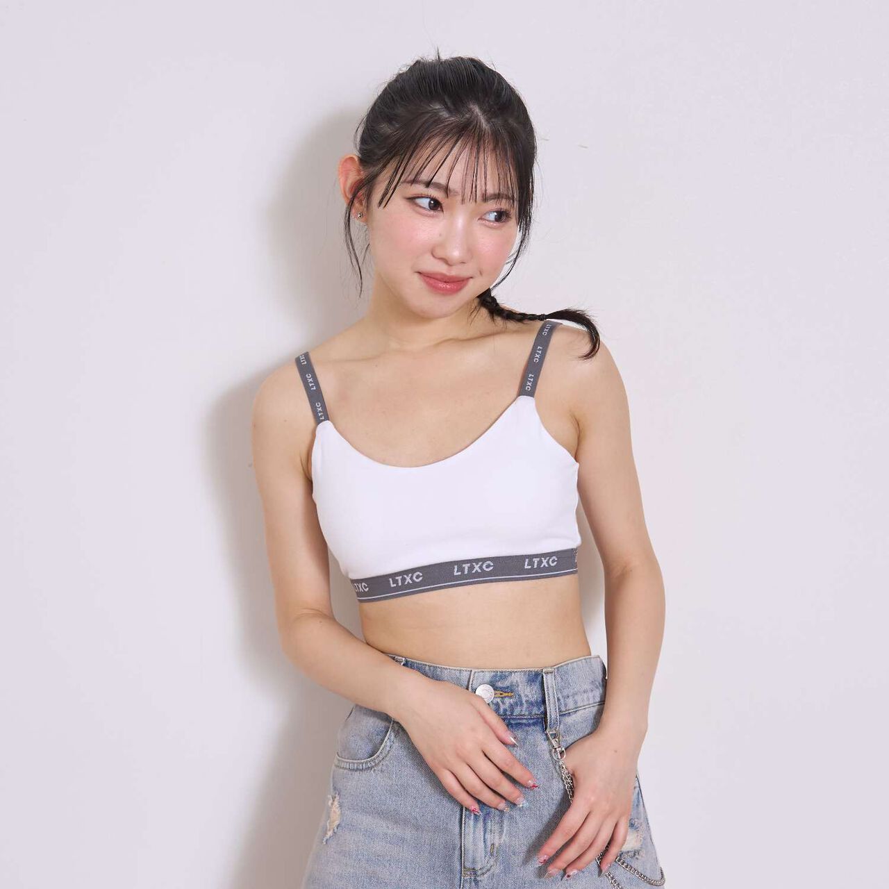 [LTXC] Logo String 2 Way Half Top,Off white, large image number 1