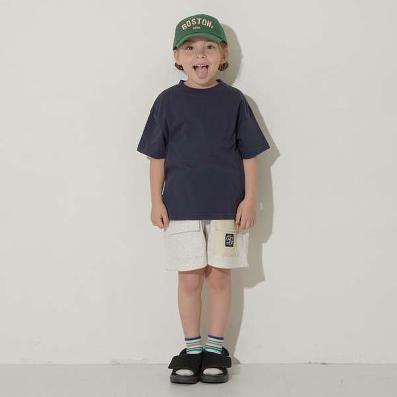 Non-Deforming Soft Cotton Hem Slit Simple Big T-Shirt,Charcoal gray, large image number 3