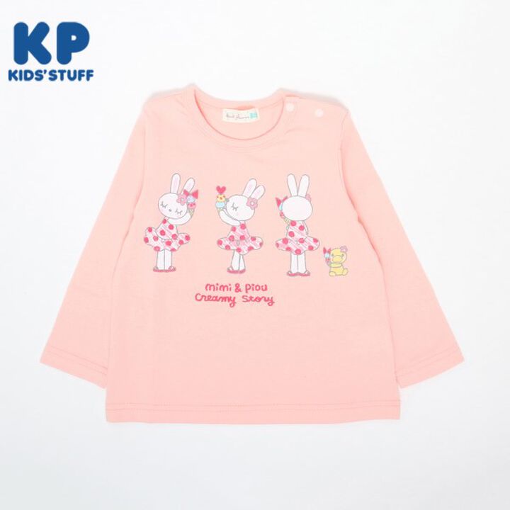 KP Ice Rabbit Print Long-Sleeve T-Shirt (80-90),Navy, medium image number 14