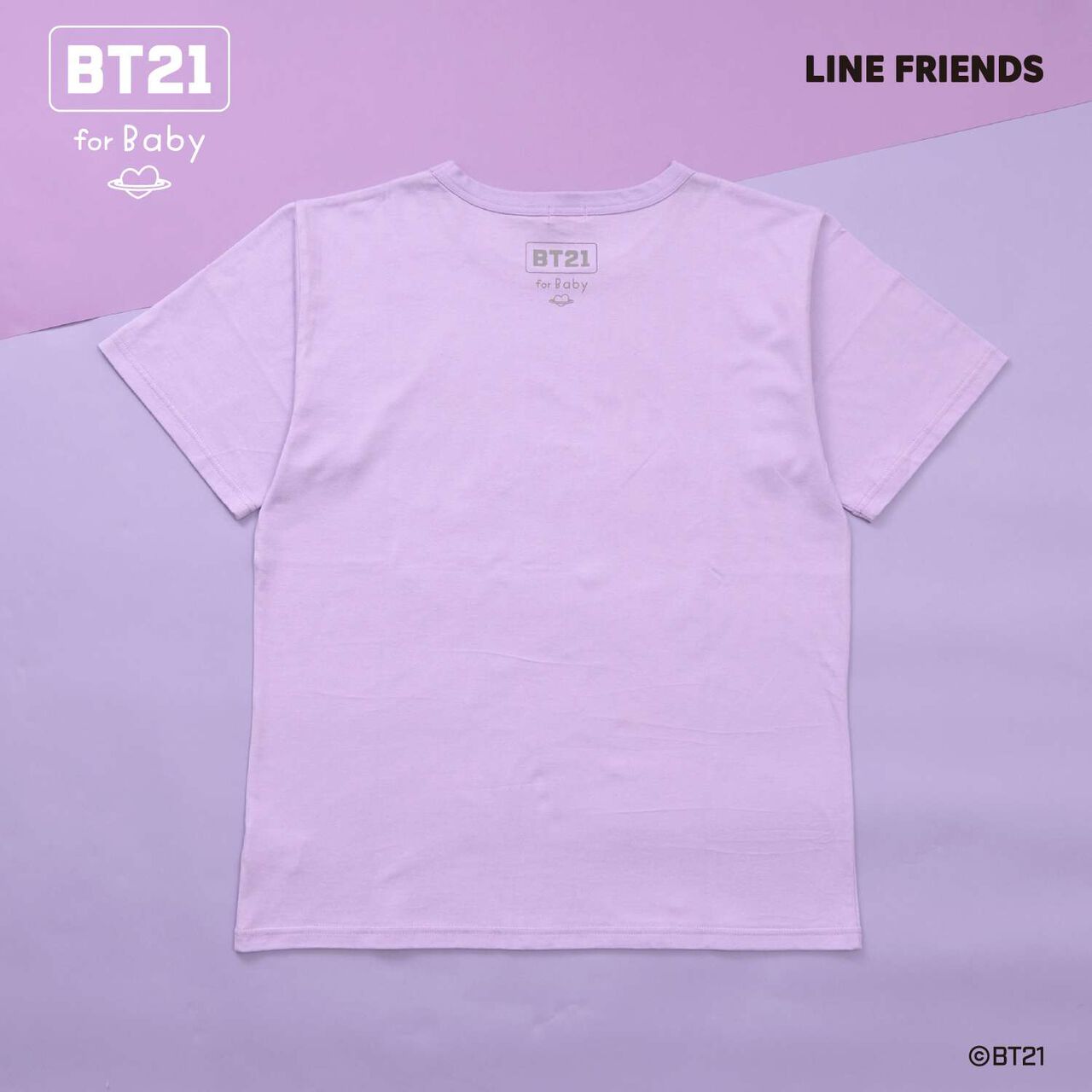 [BT21] Print & Embroidery Short Sleeve T-Shirt (Adult),White, large image number 7