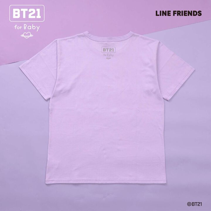 [BT21] Print & Embroidery Short Sleeve T-Shirt (Adult),White, medium image number 7