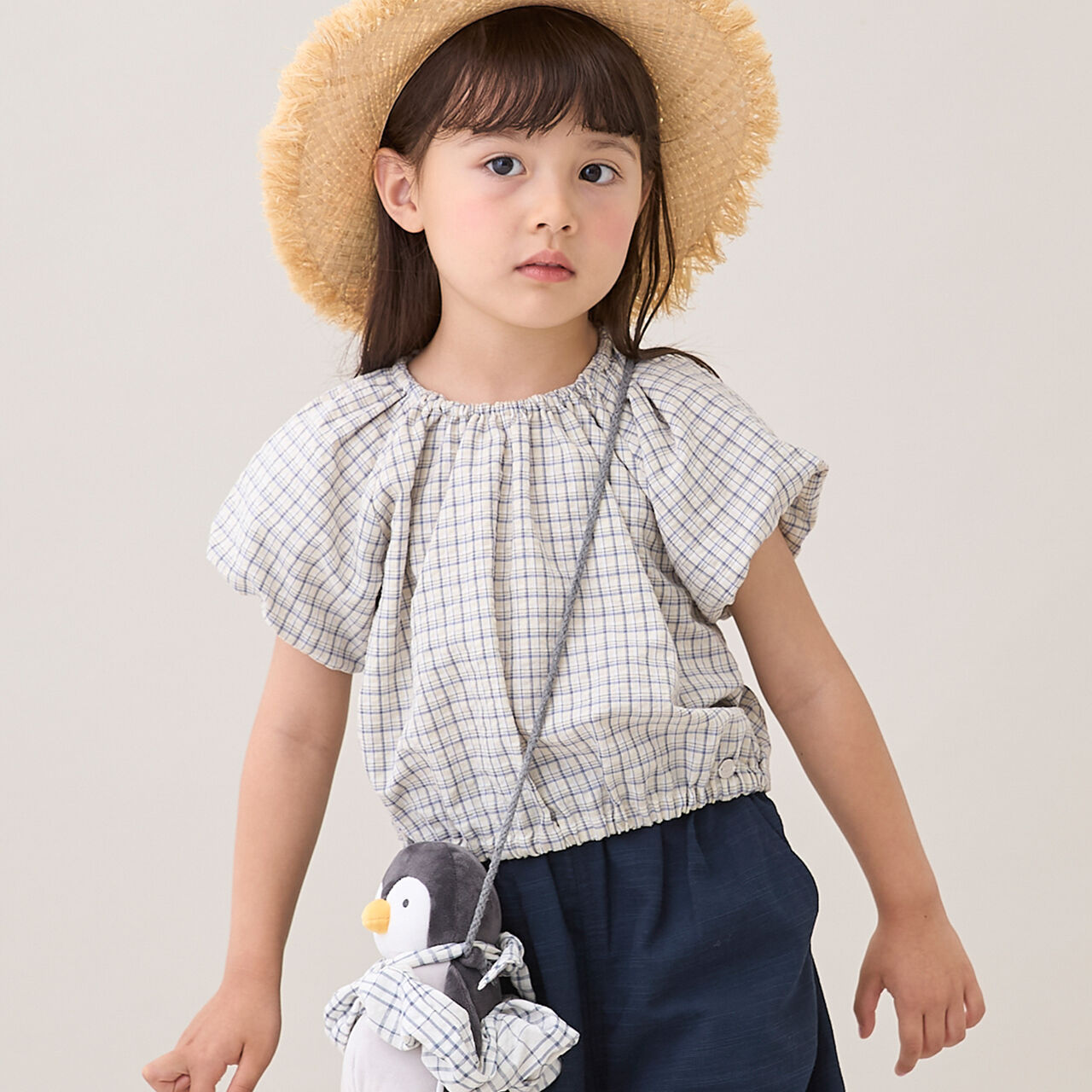 [Link] Gathered Puff Blouse,Pearl white, large image number 3