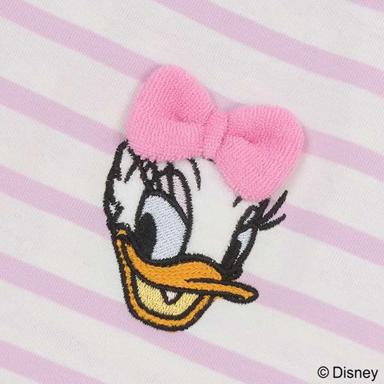 Disney Striped Appliqu&eacute; T-Shirt,Lavender, large image number 5