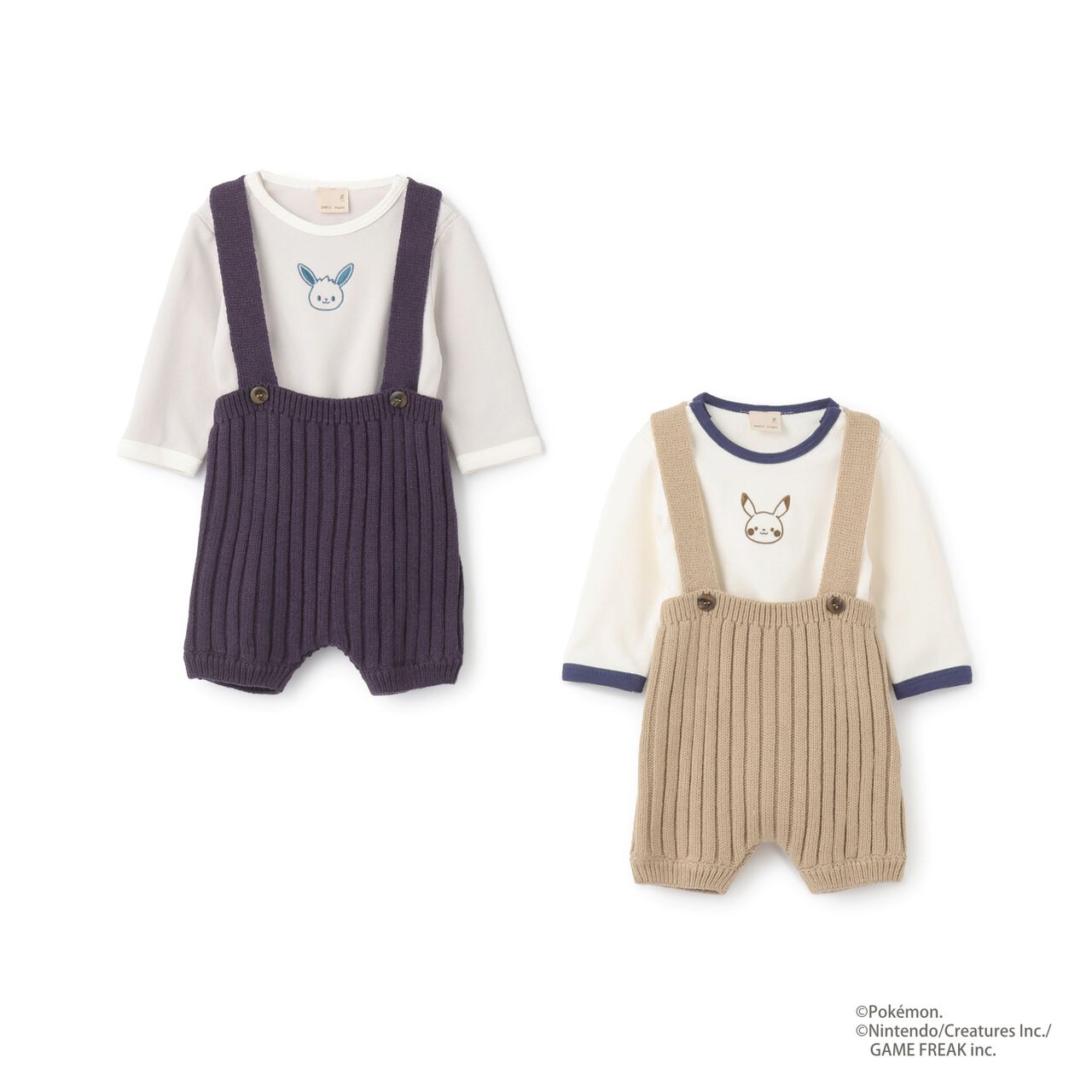 [Monpoke] Pants Set with Suspenders,Light gray, large image number 10
