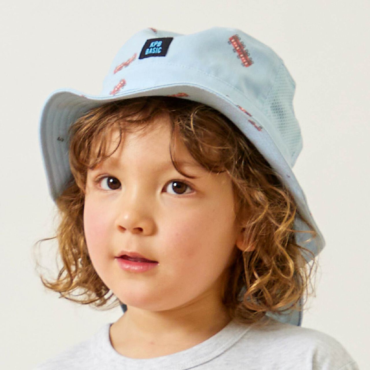 Train All-Over Print Sunshade Hat,Sax blue, large image number 14
