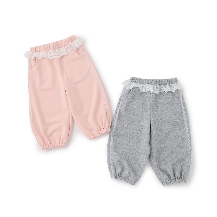 Side Tulle Long Pants,Pink, medium image number 8