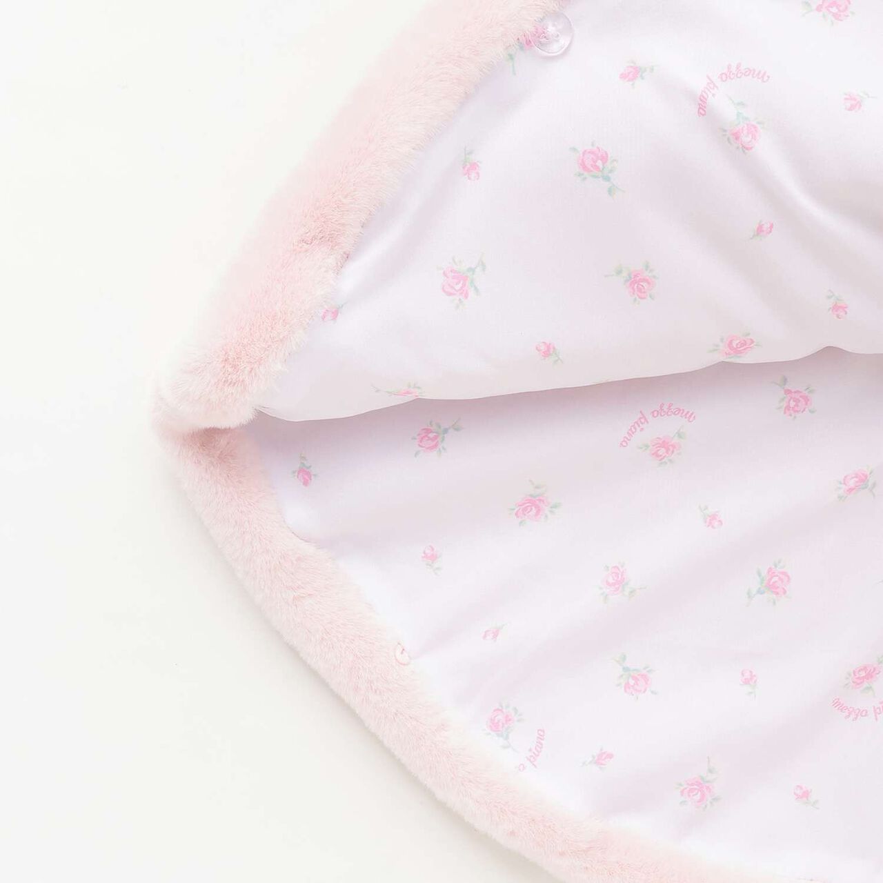 Rabbit Faux Fur Cape,Pink, large image number 5