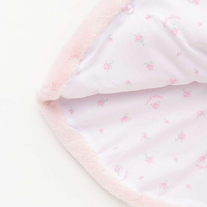 Rabbit Faux Fur Cape,Pink, medium image number 5