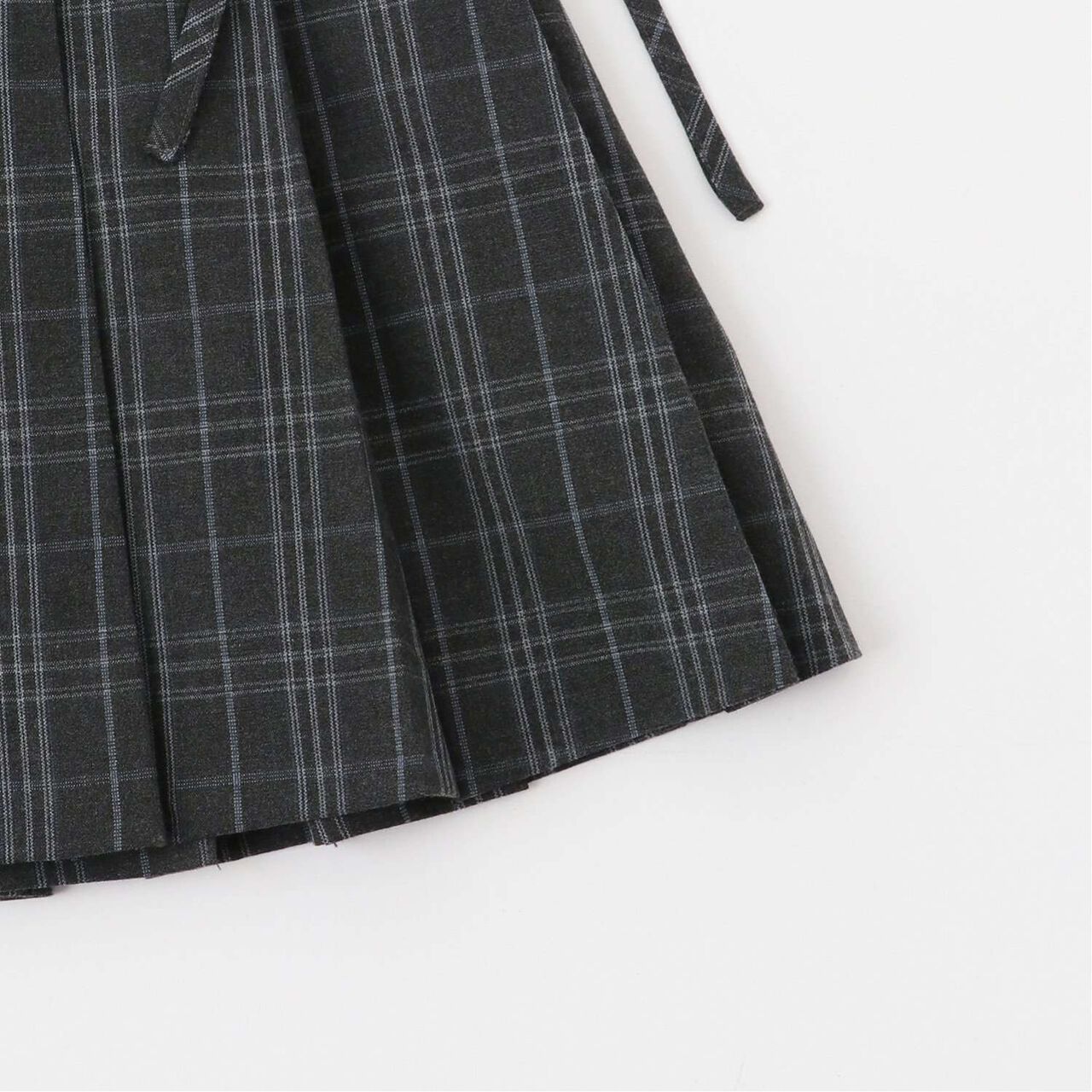 Pleated Skirt & Flared Pants Set,Gray, large image number 7