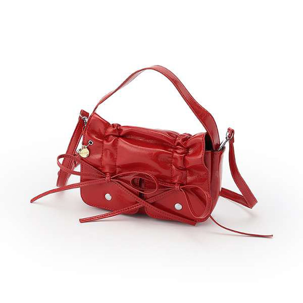 Ribbon Pocket 2 WAY Bag,Red, large image number 0