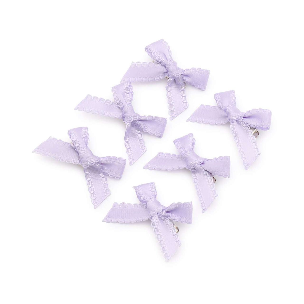 Mini Hair Clips (Set of 6),Cream, large image number 4