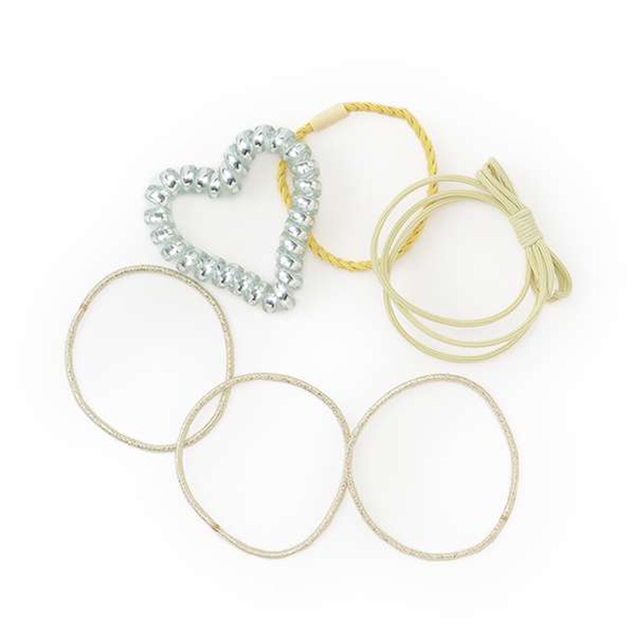 6-Piece Rubber Set,Cream, large image number 0