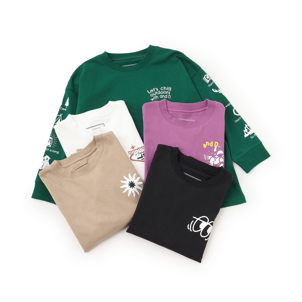 100% Cotton Assorted Sleeve Printed Long Sleeve T-Shirt,Cinnamon, large image number 27