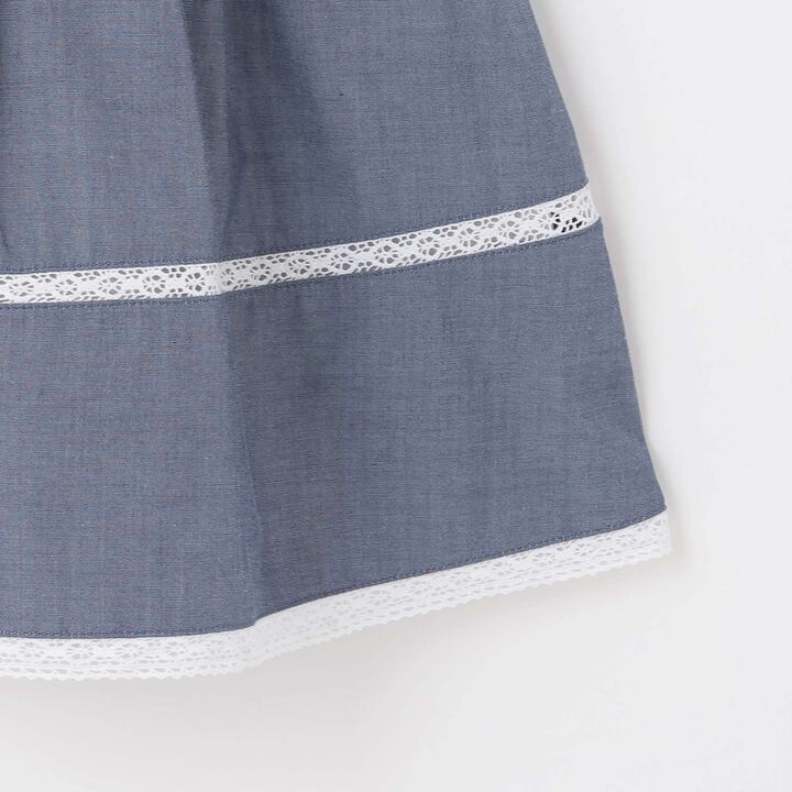 [130cm] Side Ribbon Shirt Dress,Navy, medium image number 6