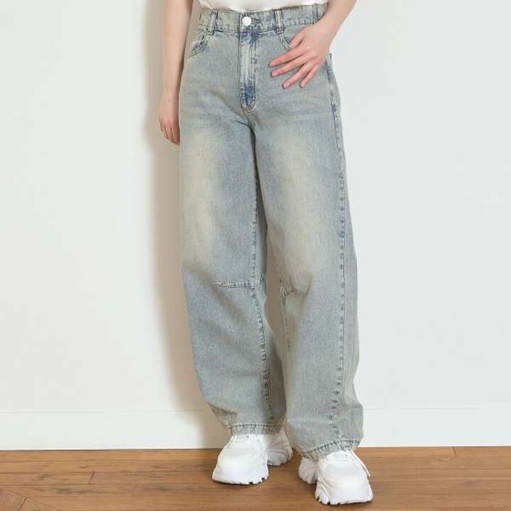 [LTXC] Cool Touch Barrel Leg Light Denim,Blue, medium image number 21