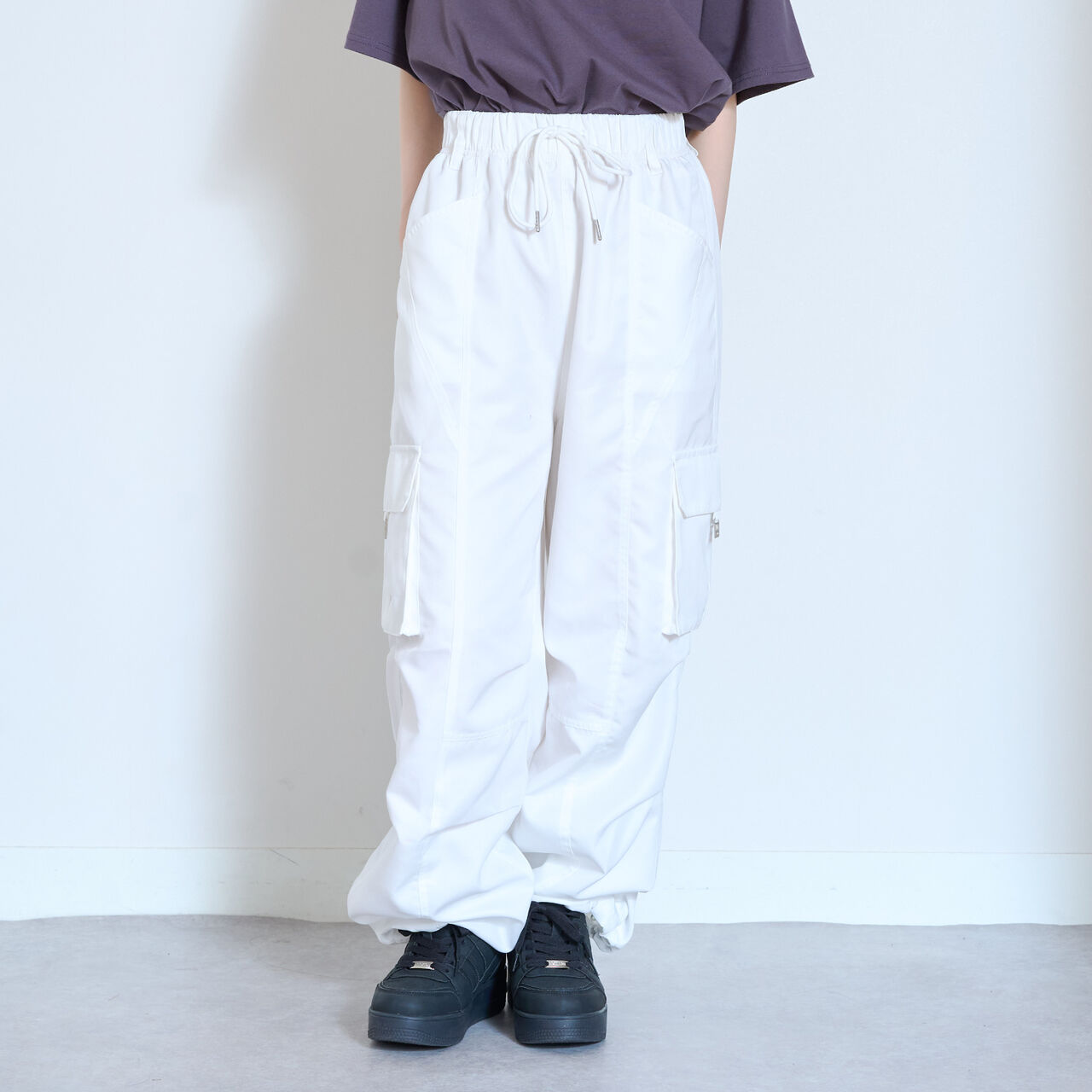 [LTXC / Quick-Dry Absorbent] Cargo Pants with Belt Loops,Off white, large image number 6