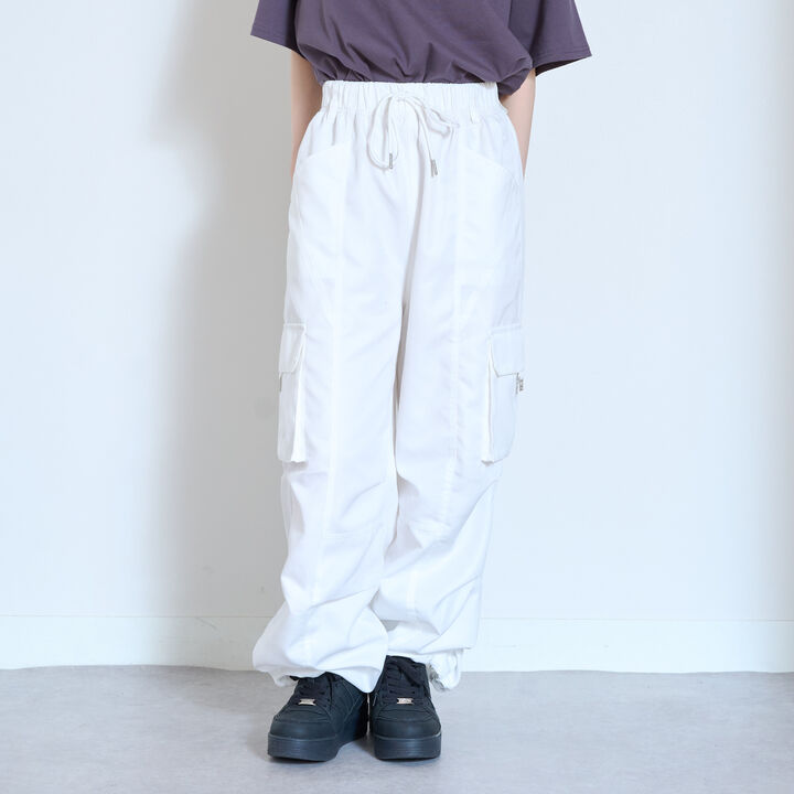 [LTXC / Quick-Dry Absorbent] Cargo Pants with Belt Loops,Off white, medium image number 6