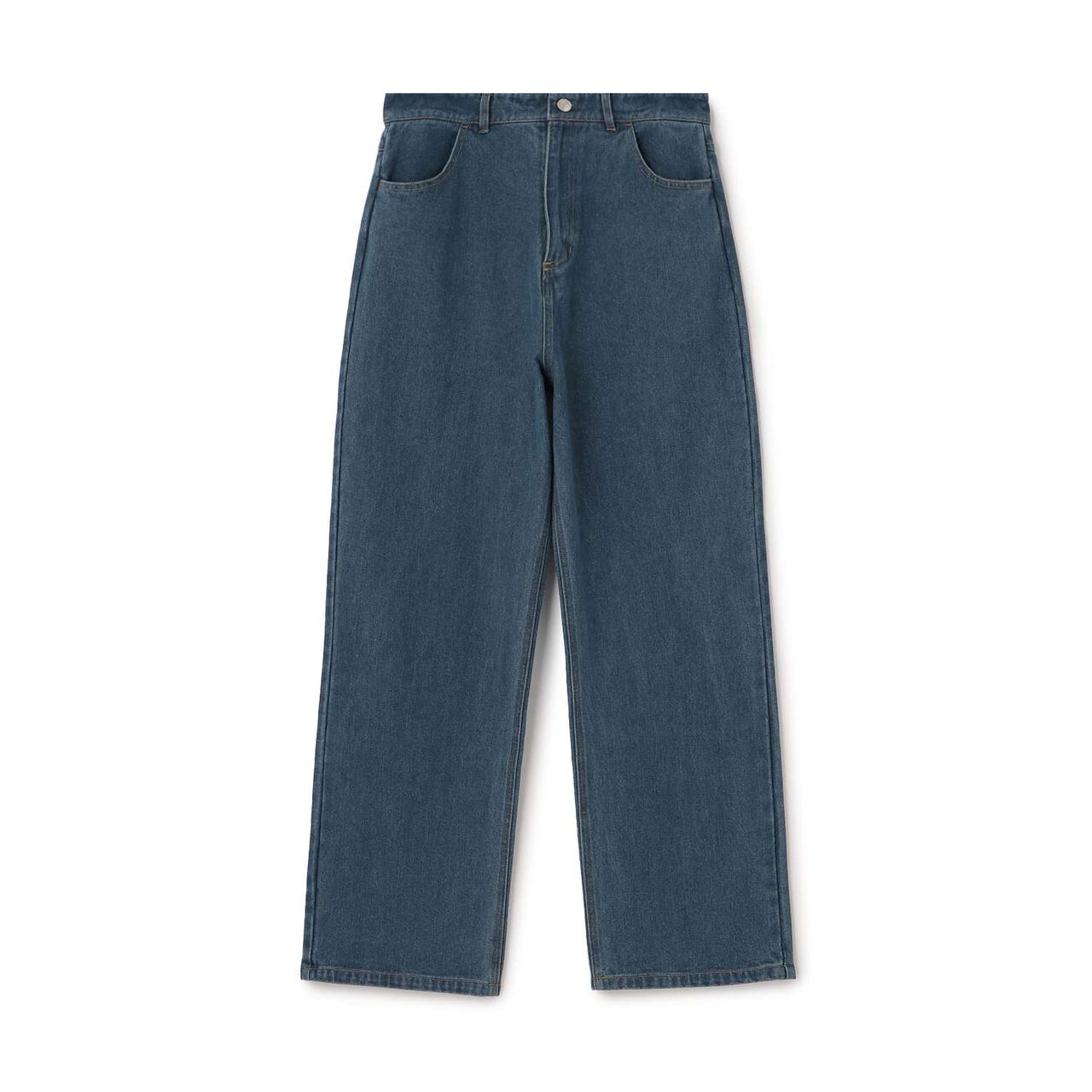 Barrel Leg Denim Pants,Navy, large image number 6