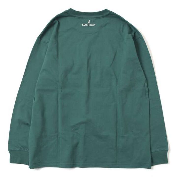 Nautica Appliqué Long Sleeve T-Shirt,Green, medium image number 4