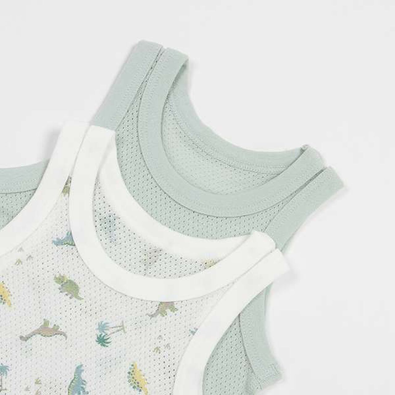 Mesh Tank Undergarment 2P,Light blue, large image number 3