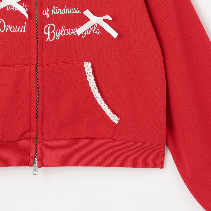 Lace Point Hoodie,Medium gray, medium image number 9