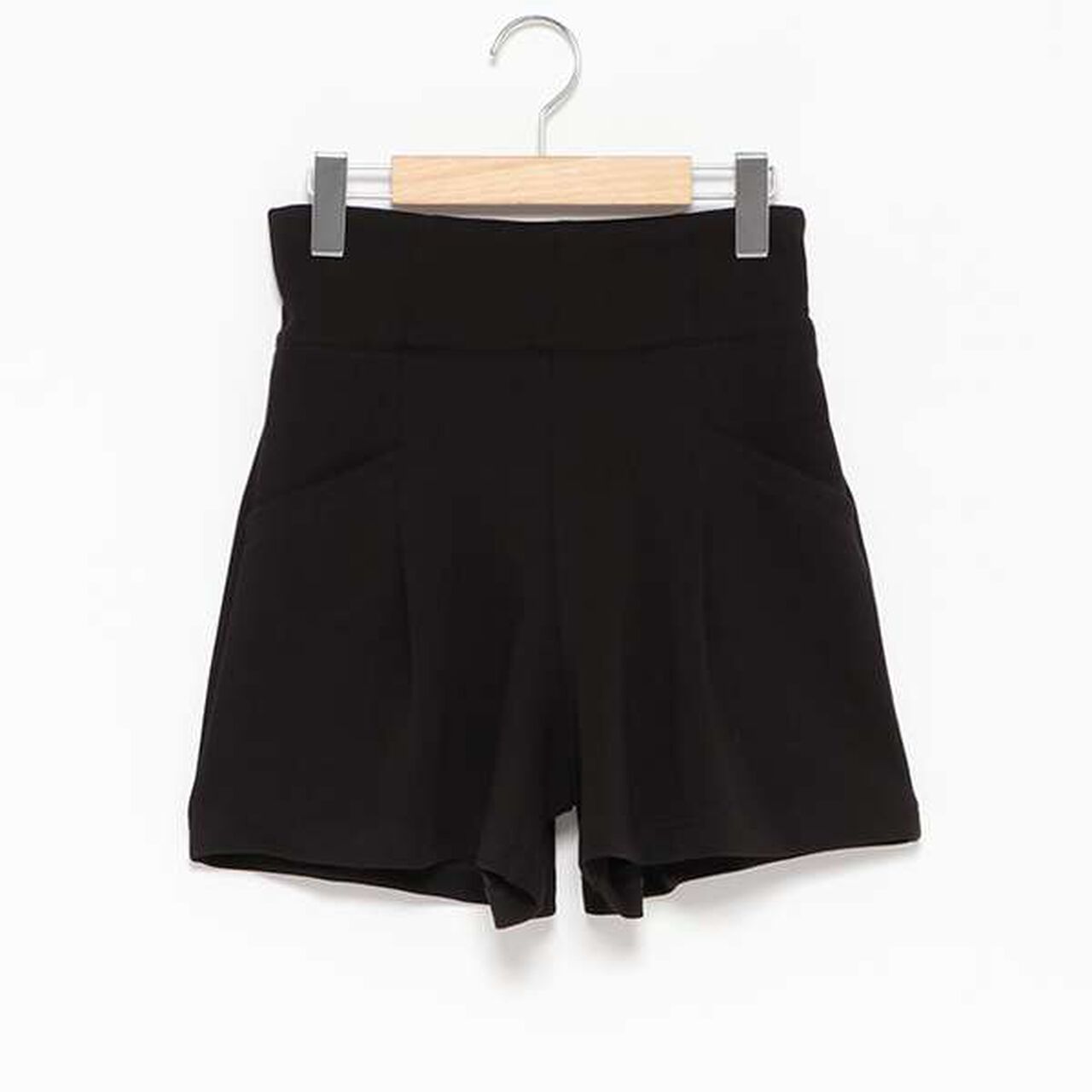 Cut High-Waist Shorts,Gray, large image number 8