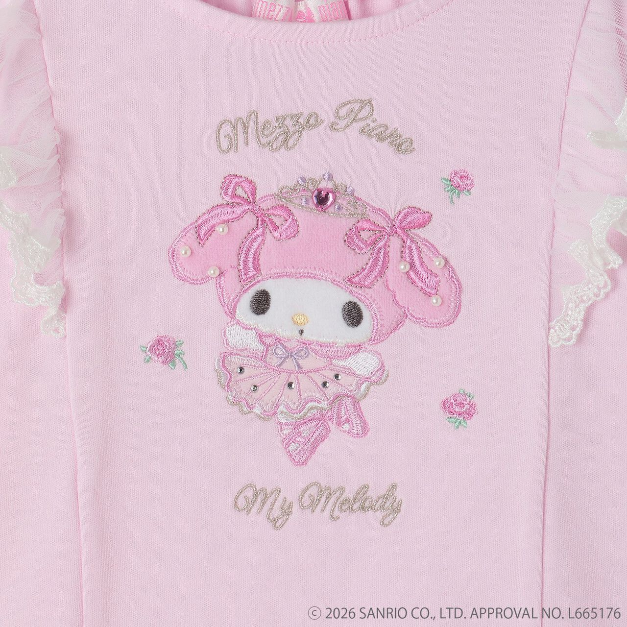 My Melody/My Sweet Piano Long-Sleeve T-Shirt,Off white, large image number 3