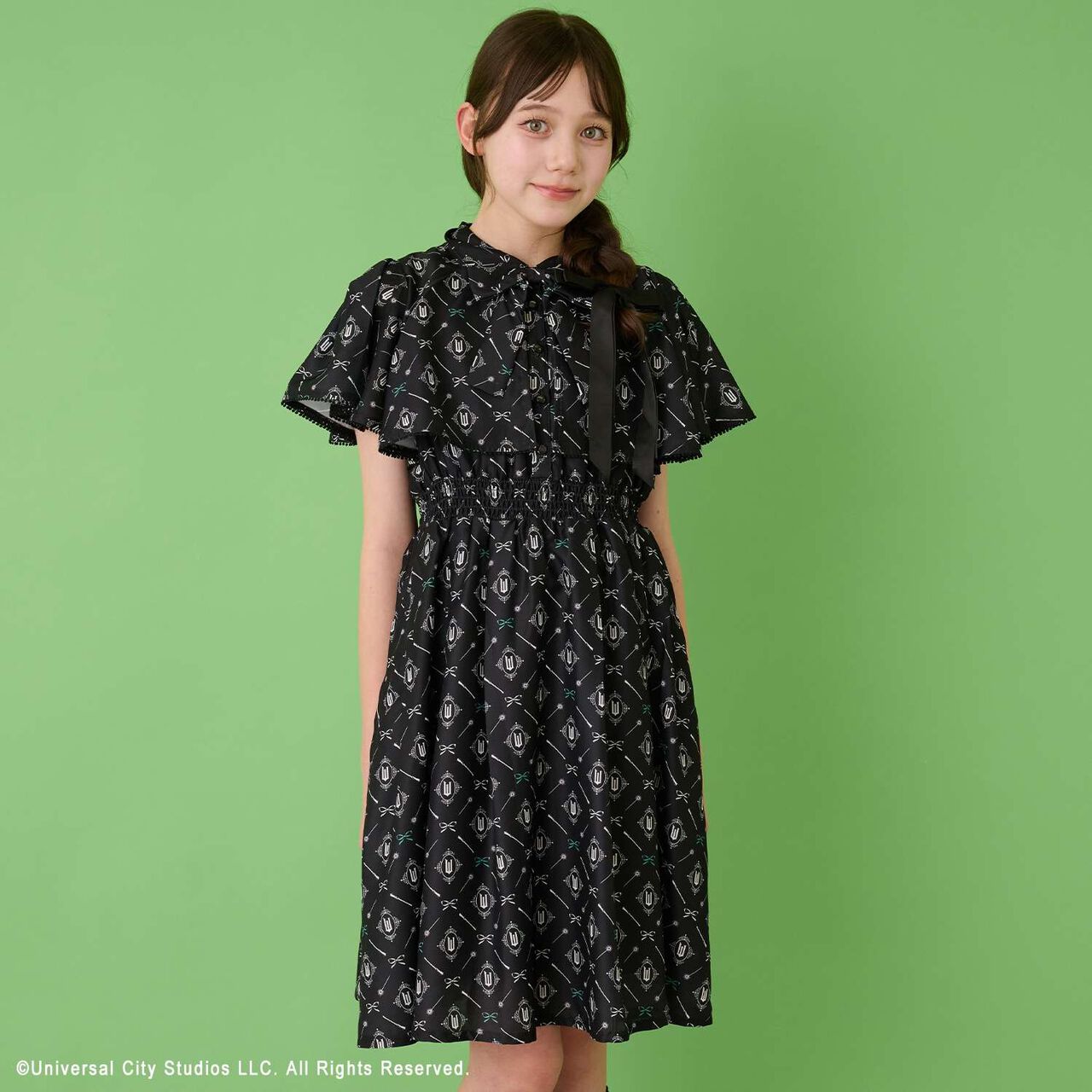 [WICKED] All-Over Pattern One-Piece Dress,Pink, large image number 17