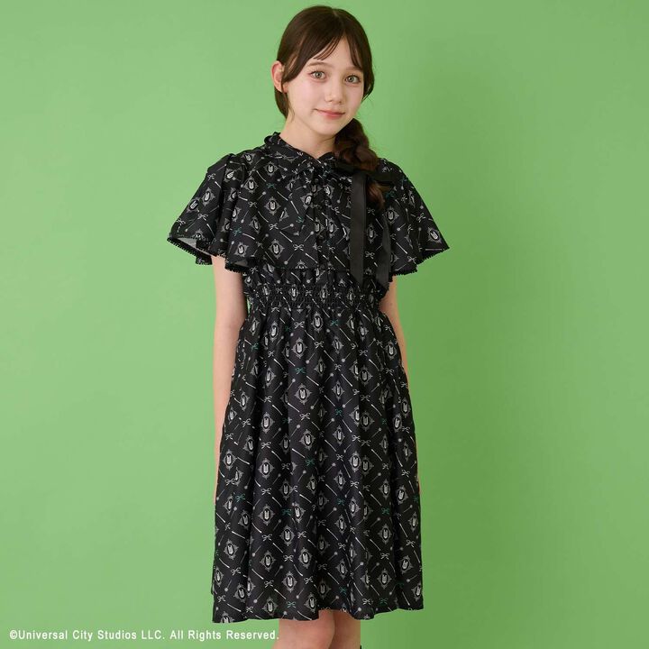 [WICKED] All-Over Pattern One-Piece Dress,Pink, medium image number 17