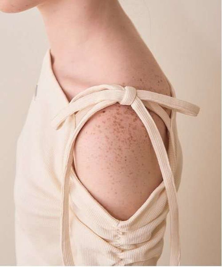 One-Shoulder Ribbon Tereko,Black, medium image number 10