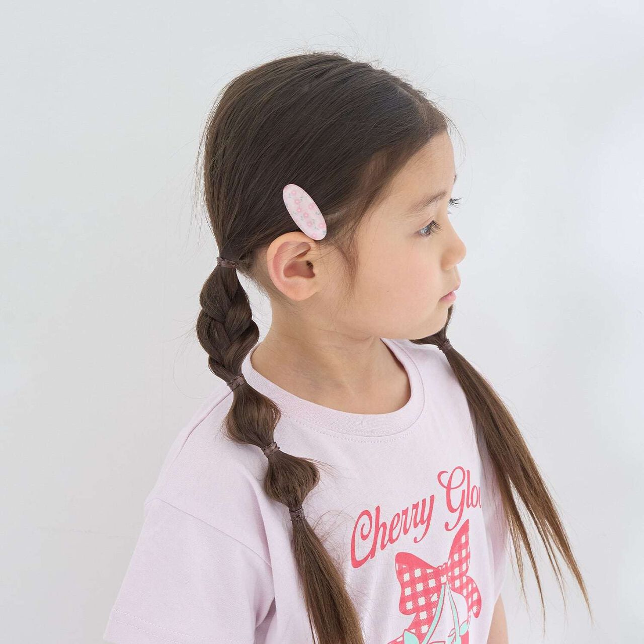 Flower All-Over Pattern Hair Clips (Set of 2),Lavender, large image number 9